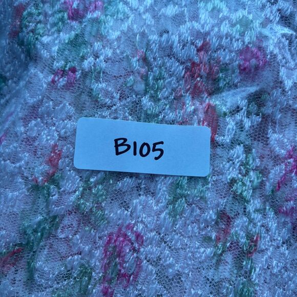 Vintage 1980s Dress Two Piece Lace Pleated Secretary Pink Made in USA 18W B105 - Picture 11 of 11